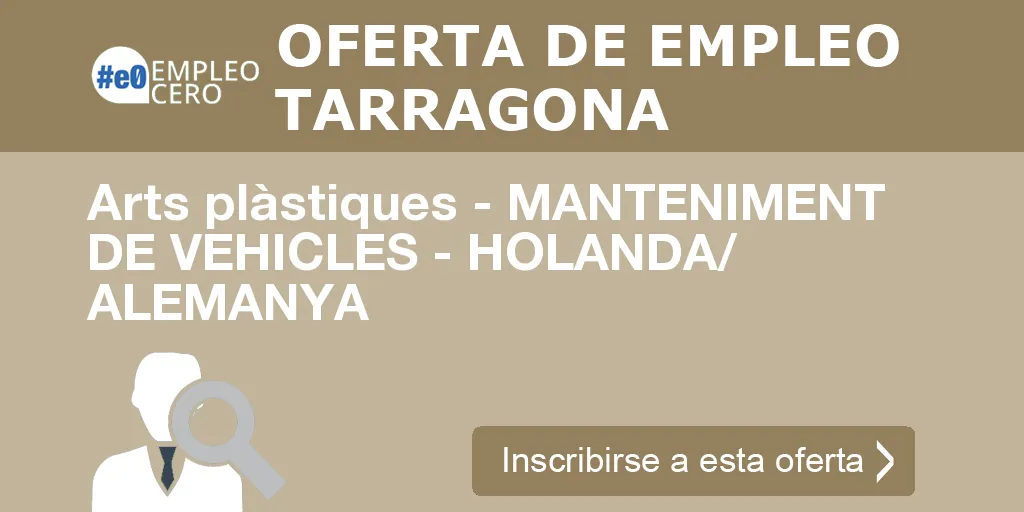 Arts plàstiques - MANTENIMENT DE VEHICLES - HOLANDA/ ALEMANYA Arts plàstiques - MANTENIMENT DE VEHICLES - HOLANDA/ ALEMANYA