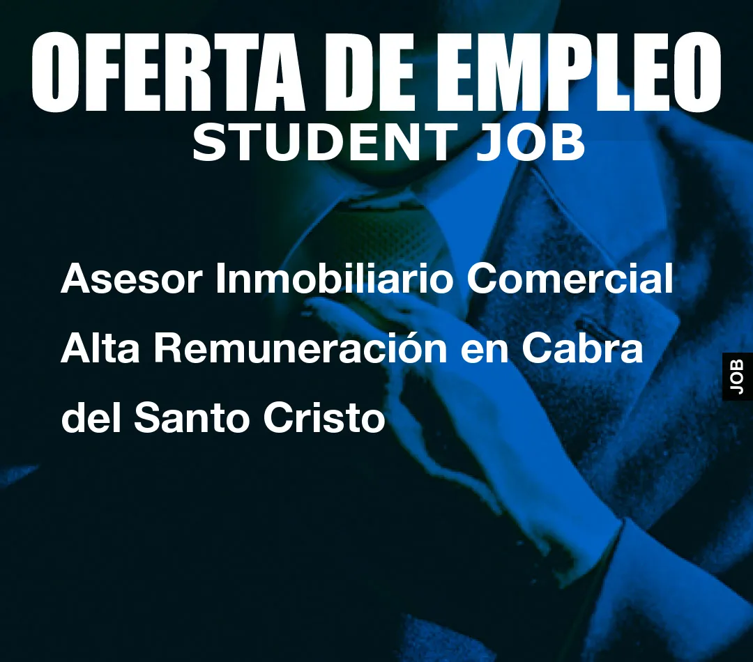 Asesor Inmobiliario Comercial Alta Remuneraci