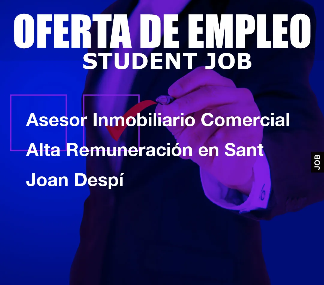 Asesor Inmobiliario Comercial Alta Remuneraci