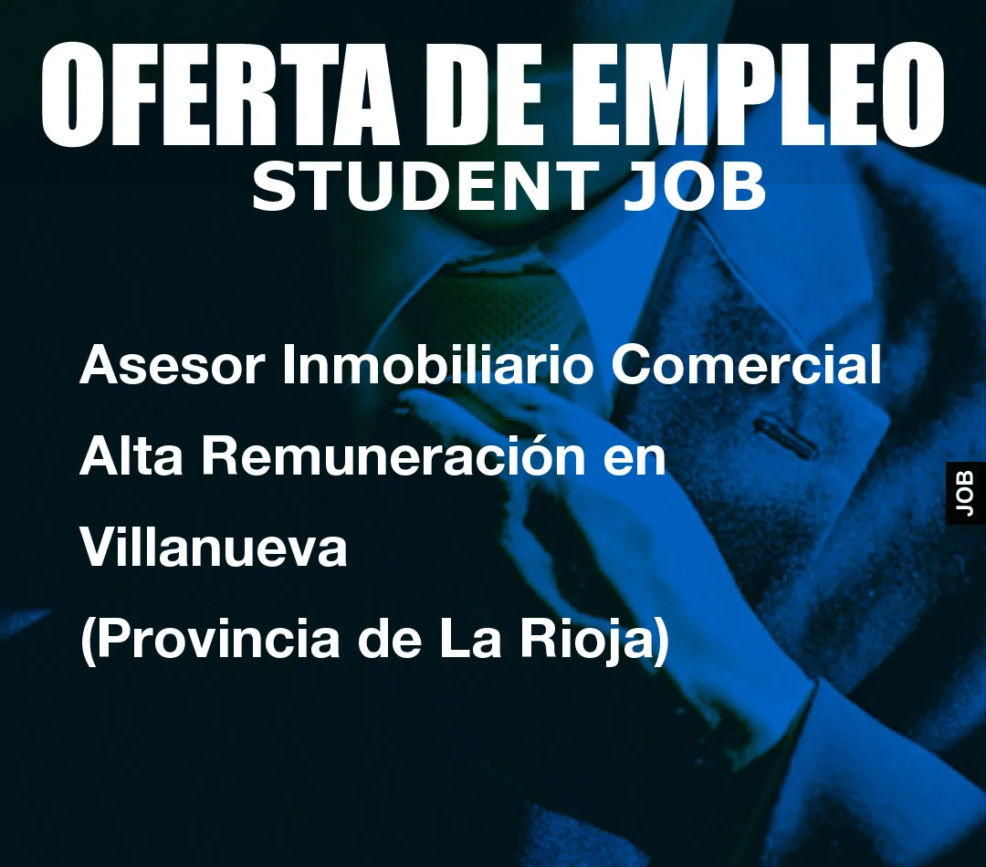 Asesor Inmobiliario Comercial Alta Remuneraci