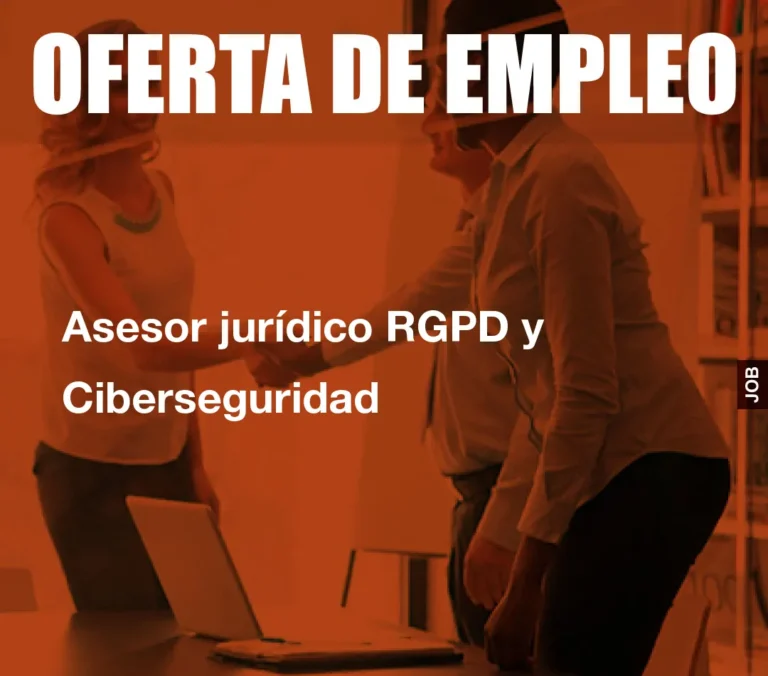 Asesor jurídico RGPD y Ciberseguridad
