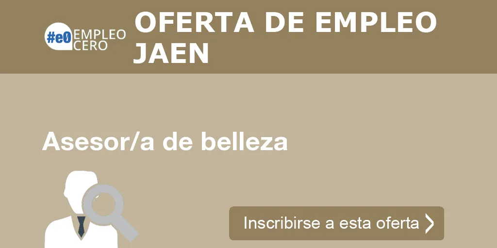 Asesor/a de belleza