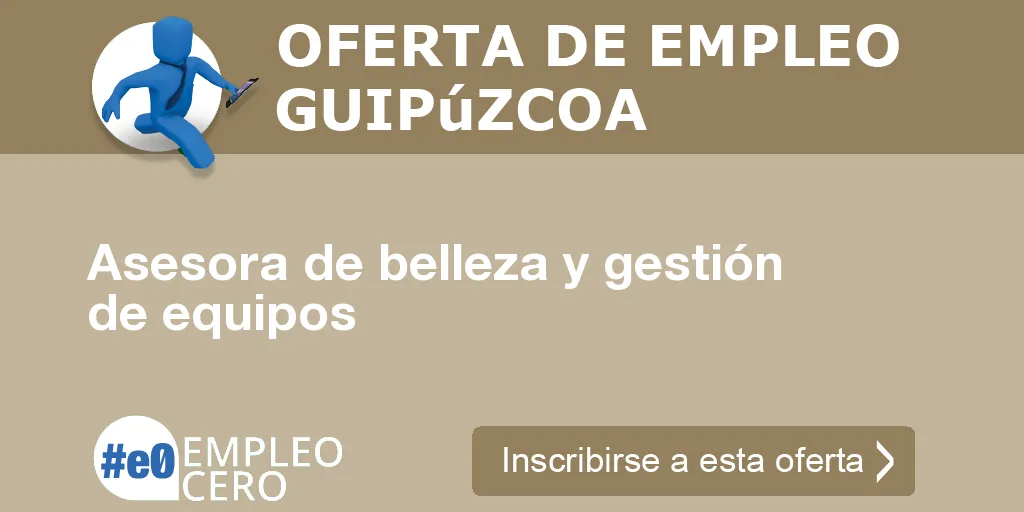 Asesora de belleza y gestión de equipos Asesora de belleza y gestión de equipos