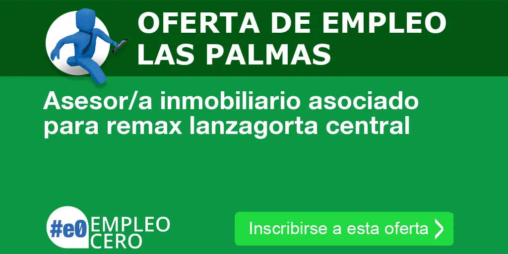 Asesor/a inmobiliario asociado para remax lanzagorta central Asesor/a inmobiliario asociado para remax lanzagorta central