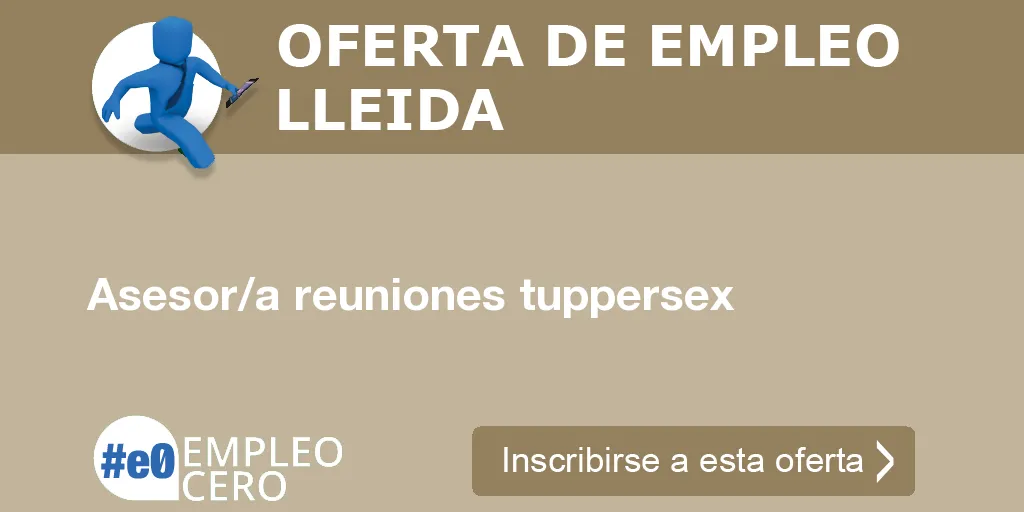Asesor/a reuniones tuppersex