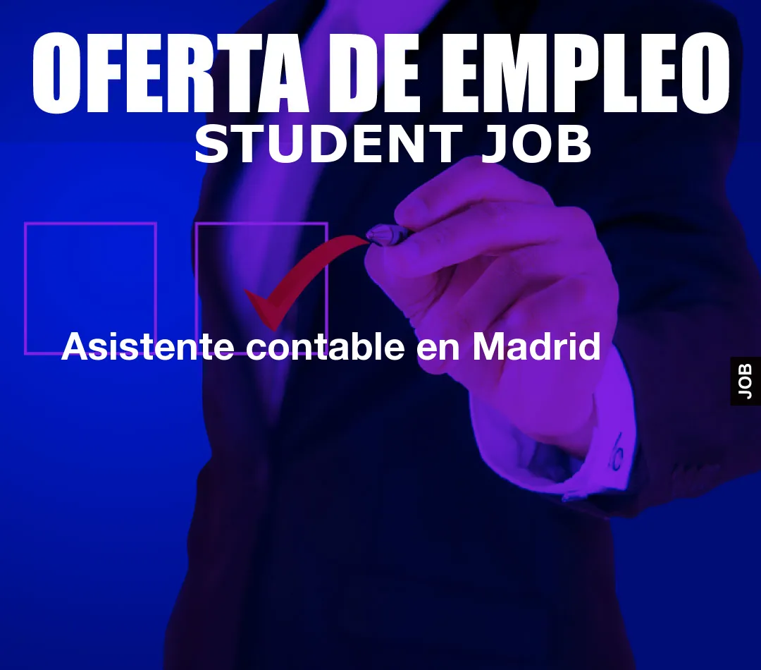 Asistente contable en Madrid