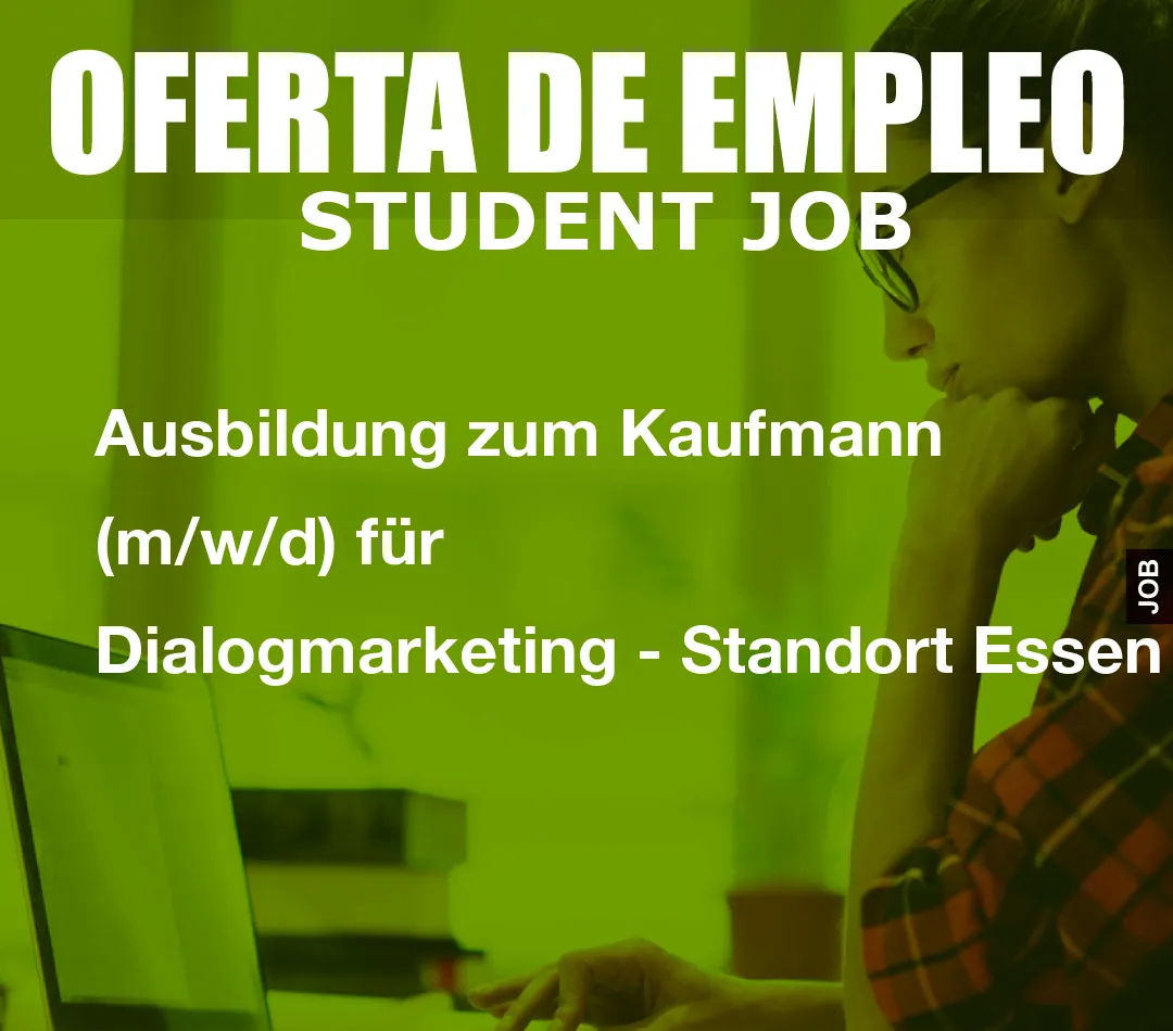 Ausbildung zum Kaufmann (m/w/d) f