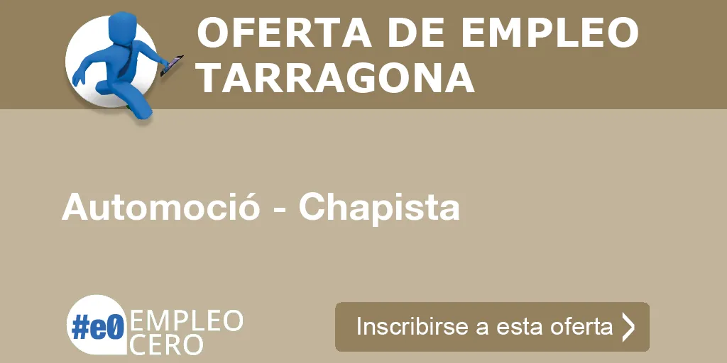 Automoció - Chapista Automoció - Chapista