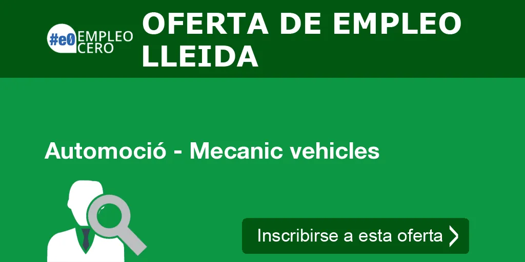 Automoció - Mecanic vehicles