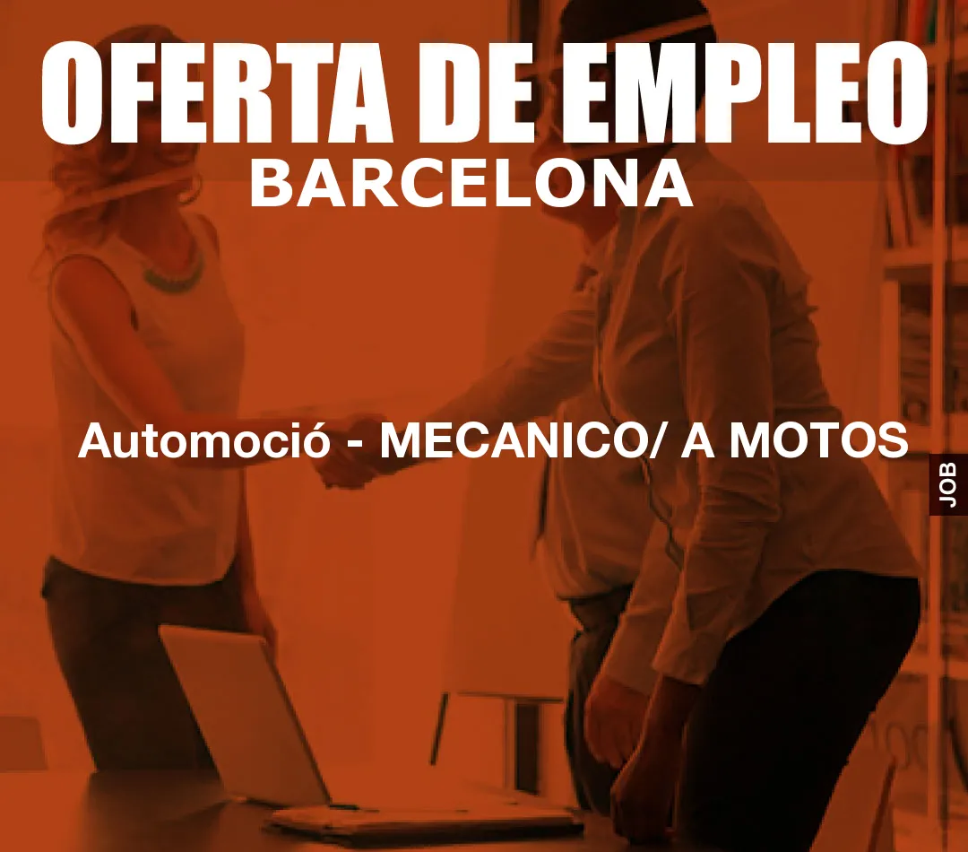 Automoció – MECANICO/ A MOTOS