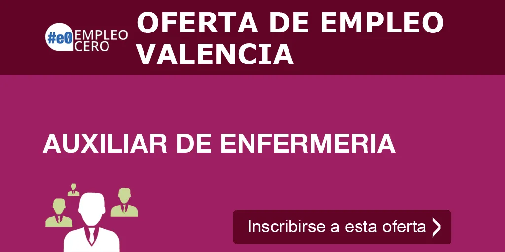 AUXILIAR DE ENFERMERIA AUXILIAR DE ENFERMERIA