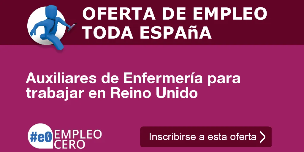 Auxiliares de Enfermería para trabajar en Reino Unido Auxiliares de Enfermería para trabajar en Reino Unido