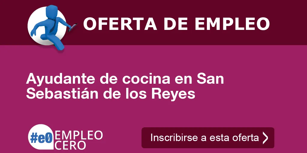 Ayudante de cocina en San Sebastián de los Reyes