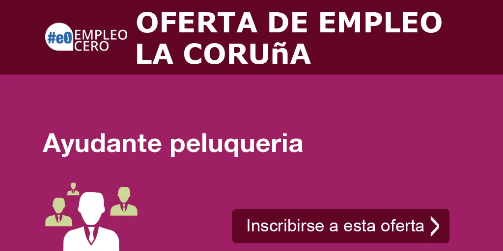 Ayudante peluqueria
