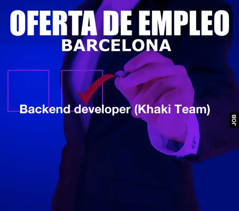 Backend developer (Khaki Team)