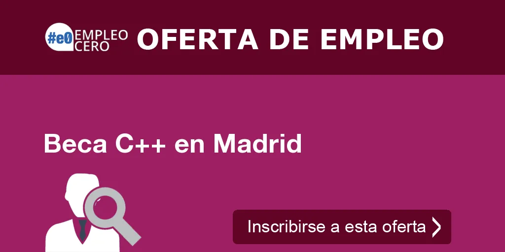 Beca C++ en Madrid