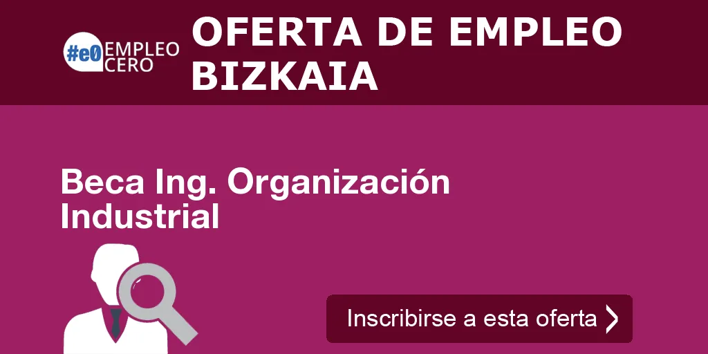 Beca Ing. Organización Industrial Beca Ing. Organización Industrial