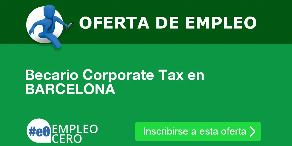 Becario Corporate Tax en BARCELONA