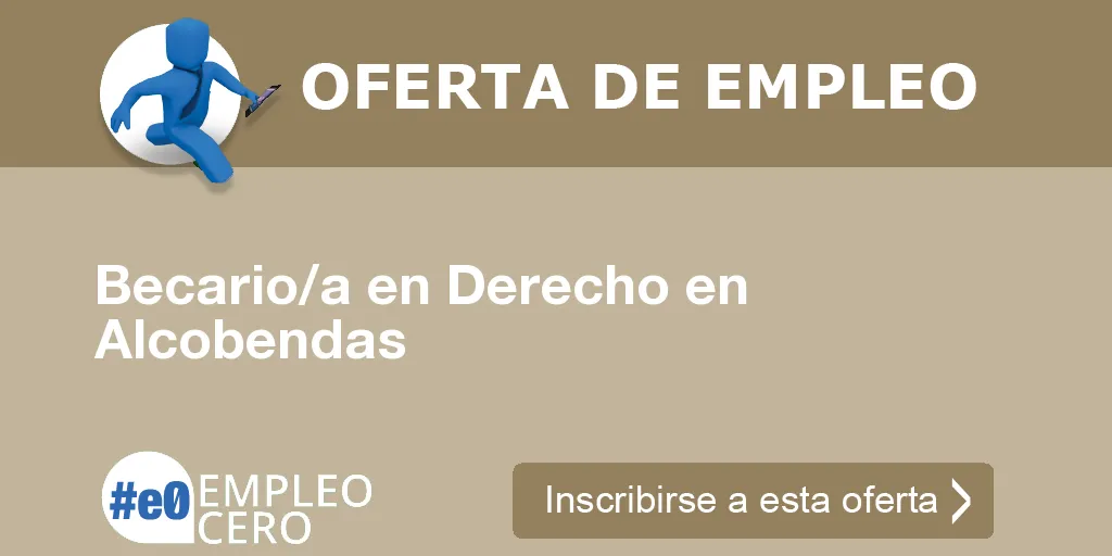 Becario/a en Derecho en Alcobendas Becario/a en Derecho en Alcobendas