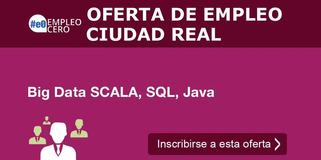 Big Data SCALA, SQL, Java