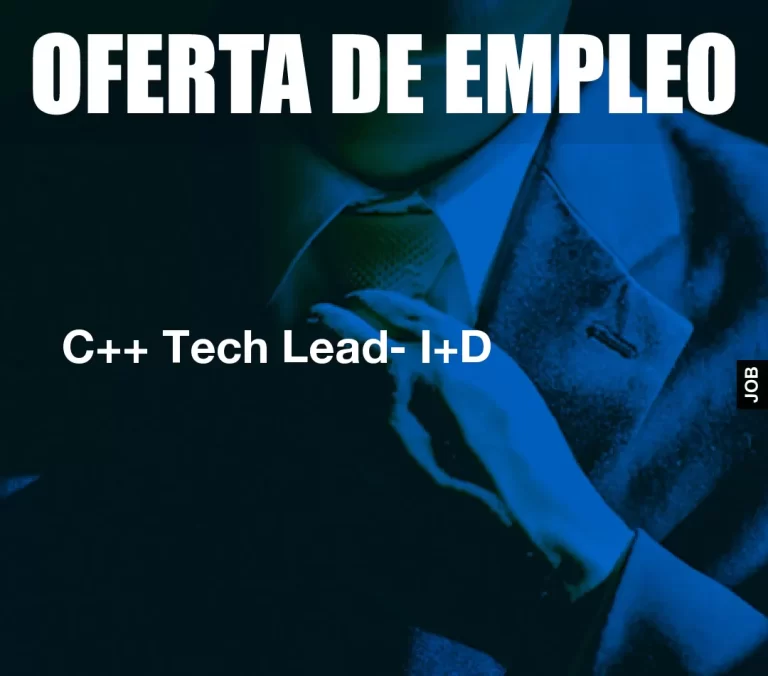 C++ Tech Lead- I+D