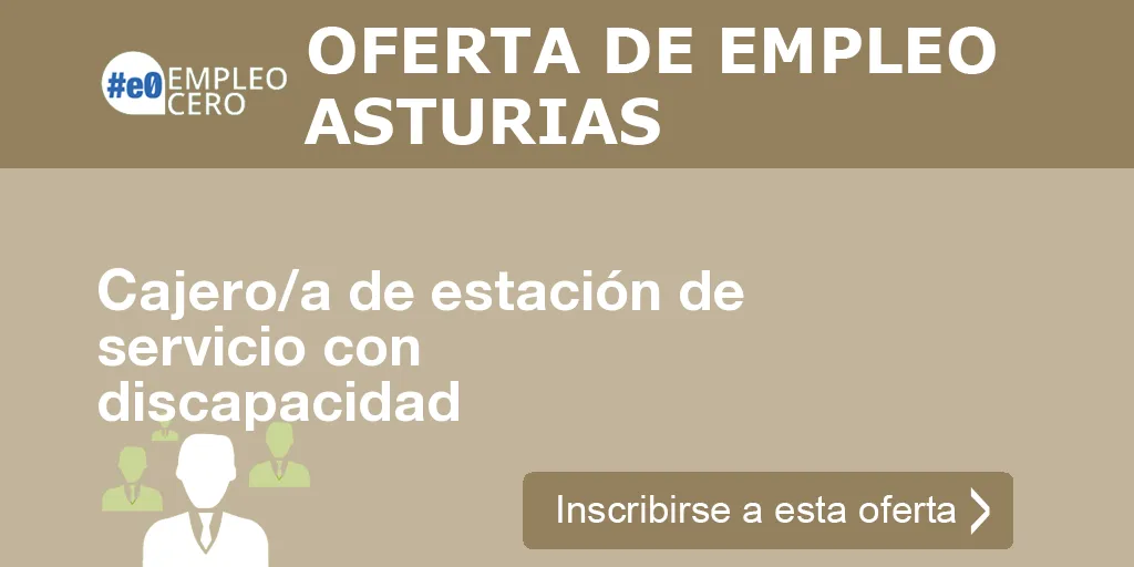 Cajero/a de estación de servicio con discapacidad Cajero/a de estación de servicio con discapacidad