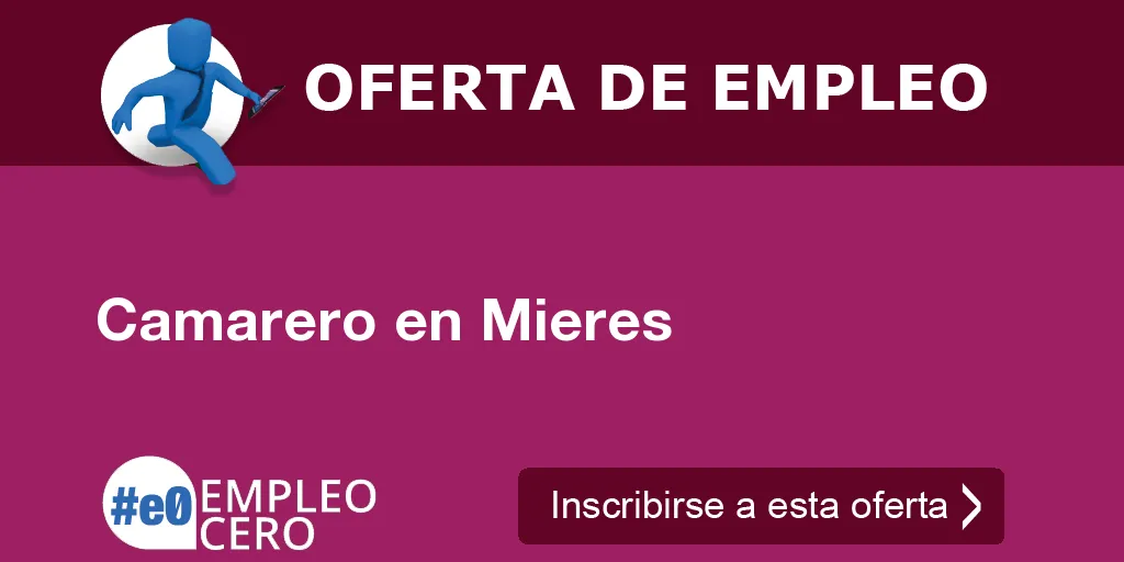 Camarero en Mieres Camarero en Mieres