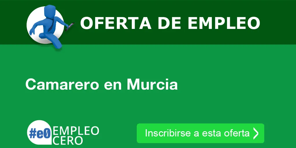 Camarero en Murcia