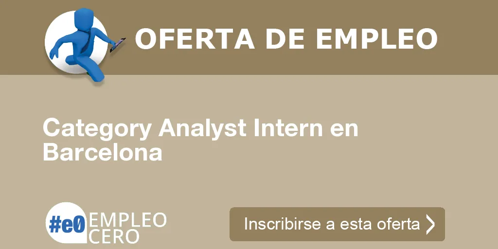 Category Analyst Intern en Barcelona