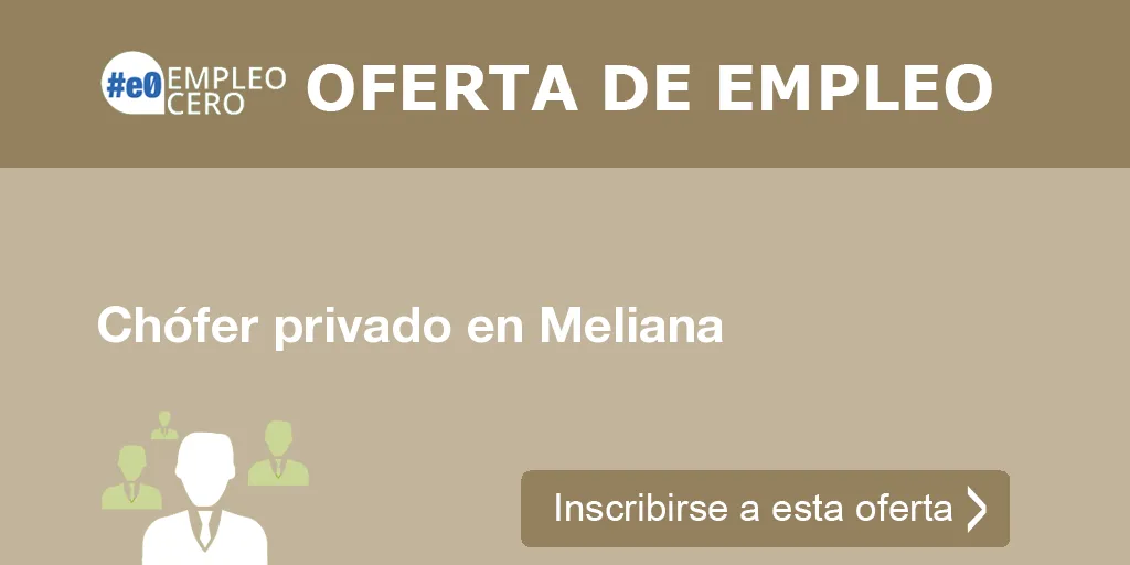 Chófer privado en Meliana