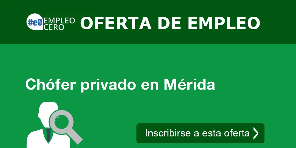 Chófer privado en Mérida