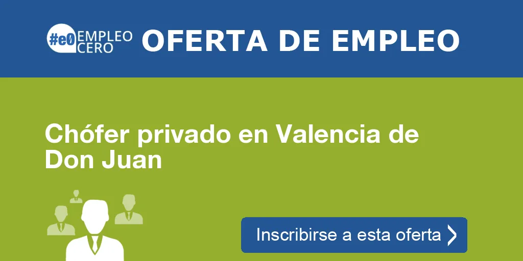 Chófer privado en Valencia de Don Juan