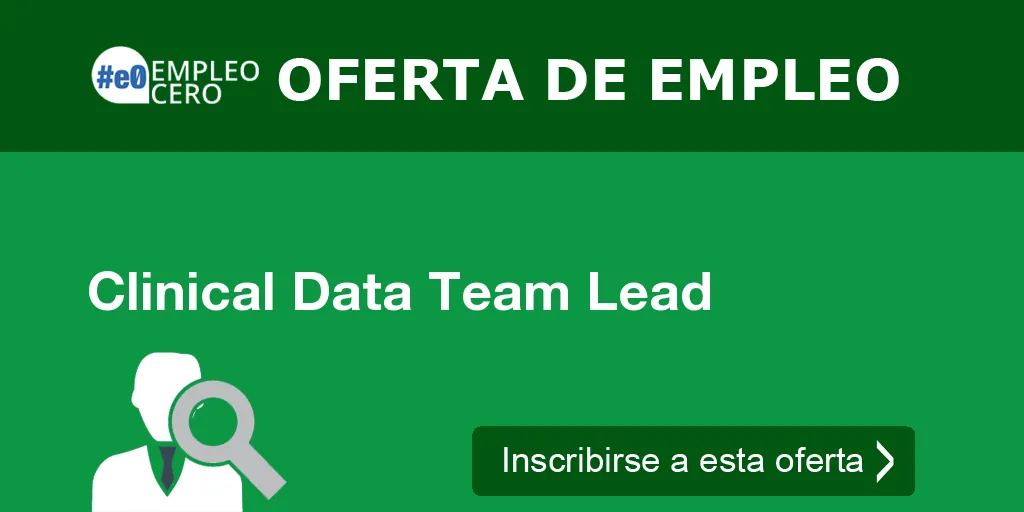 Clinical Data Team Lead Clinical Data Team Lead