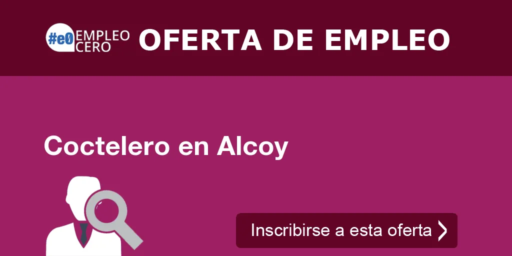 Coctelero en Alcoy