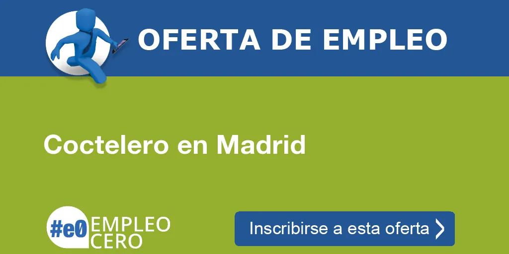 Coctelero en Madrid