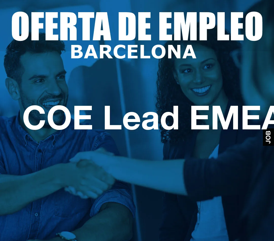 COE Lead EMEA COE Lead EMEA