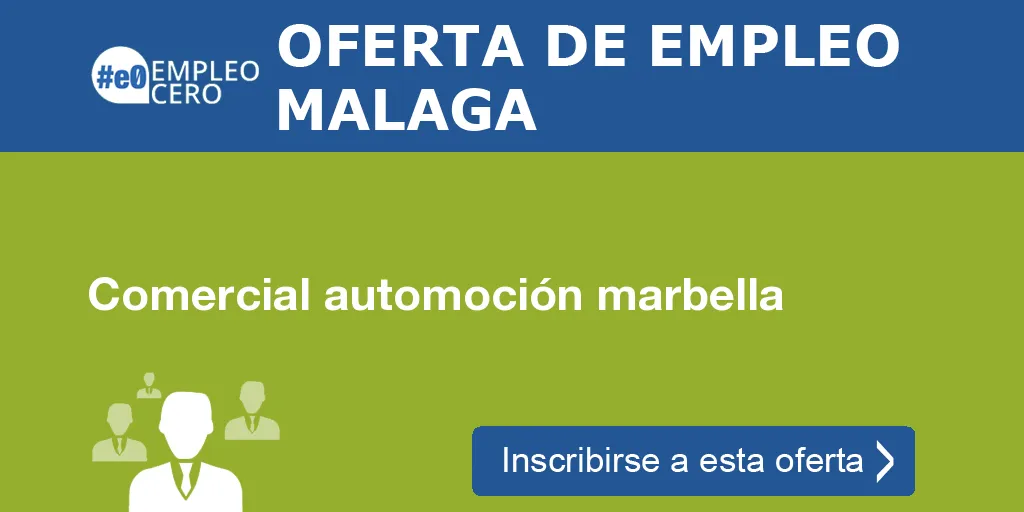 Comercial automoción marbella Comercial automoción marbella