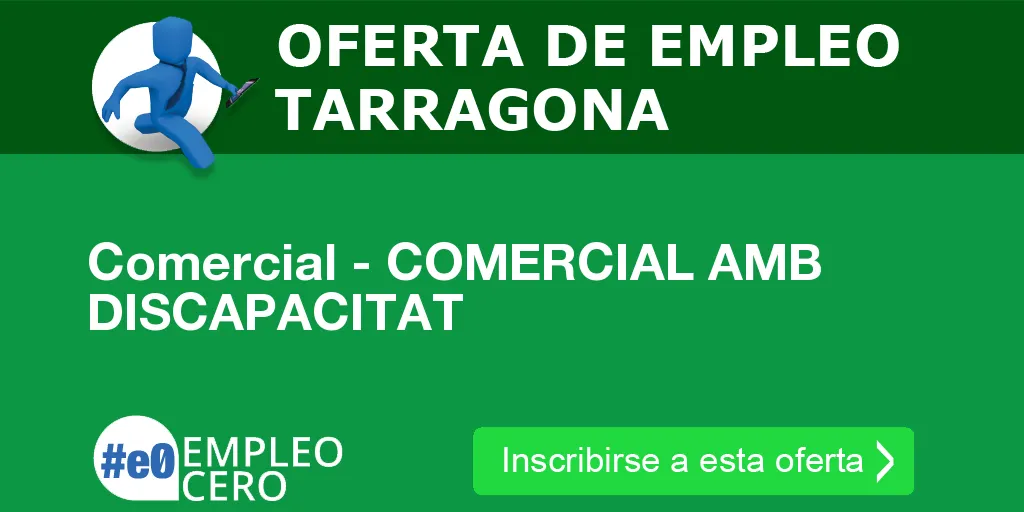 Comercial - COMERCIAL AMB DISCAPACITAT Comercial - COMERCIAL AMB DISCAPACITAT