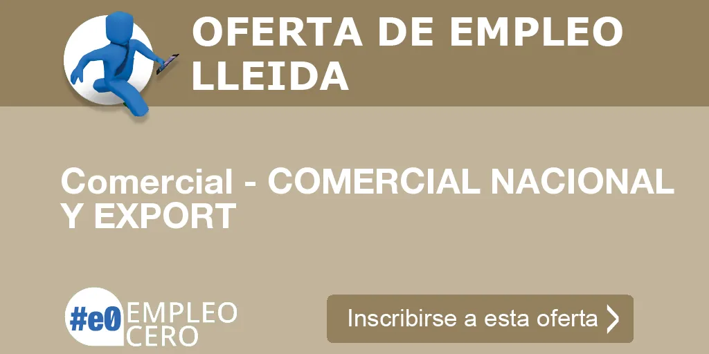 Comercial - COMERCIAL NACIONAL Y EXPORT Comercial - COMERCIAL NACIONAL Y EXPORT