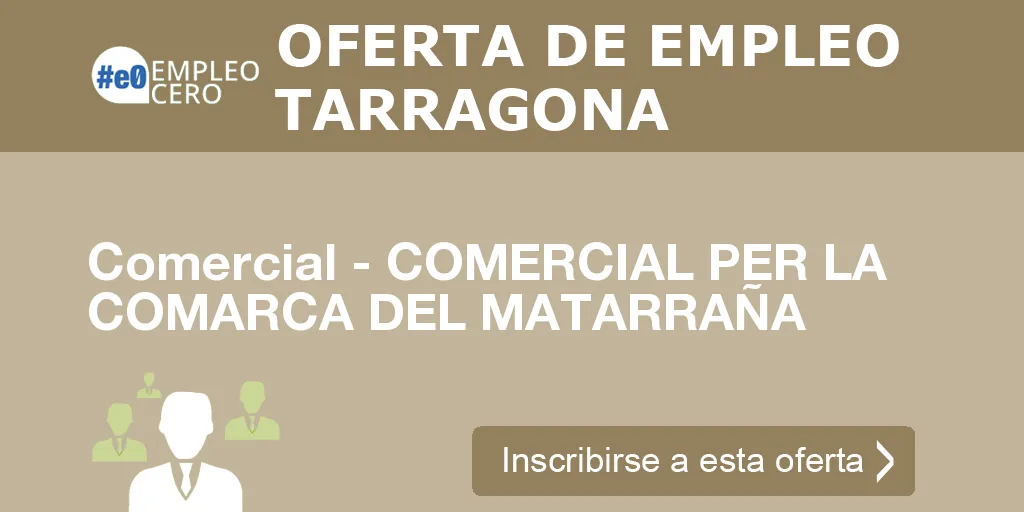Comercial - COMERCIAL PER LA COMARCA DEL MATARRAÑA Comercial - COMERCIAL PER LA COMARCA DEL MATARRAÑA