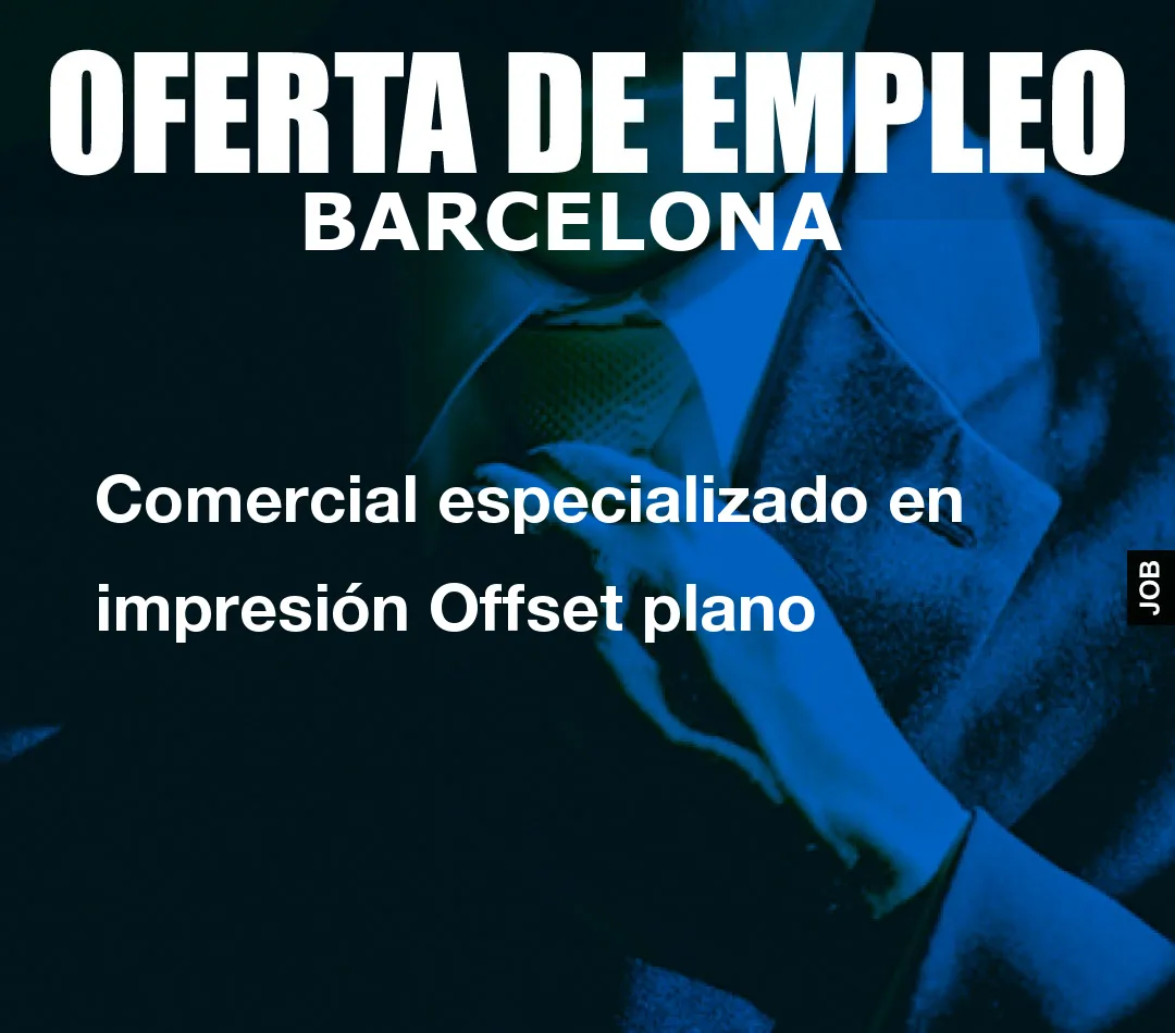 Comercial especializado en impresión Offset plano Comercial especializado en impresión Offset plano