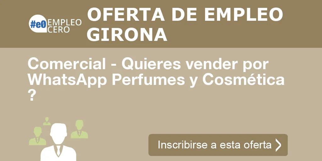 Comercial - Quieres vender por WhatsApp Perfumes y Cosmética ? Comercial - Quieres vender por WhatsApp Perfumes y Cosmética ?