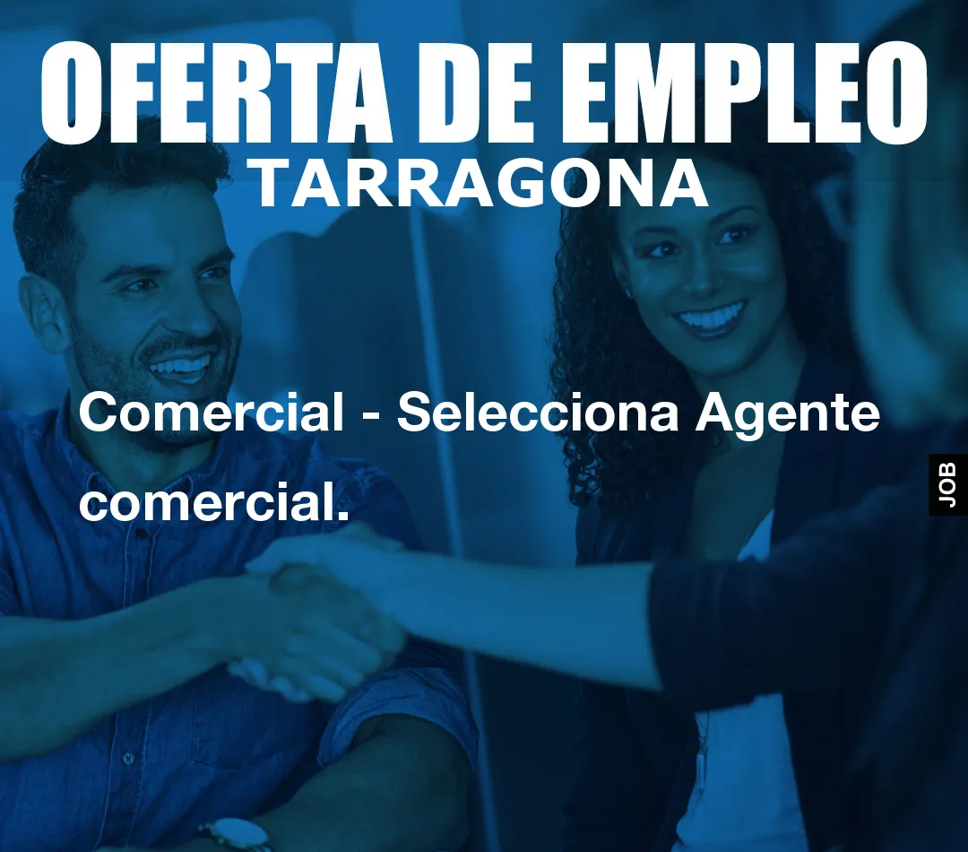 Comercial – Selecciona Agente comercial.