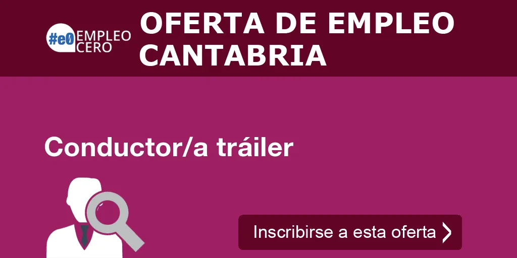Conductor/a tráiler Conductor/a tráiler