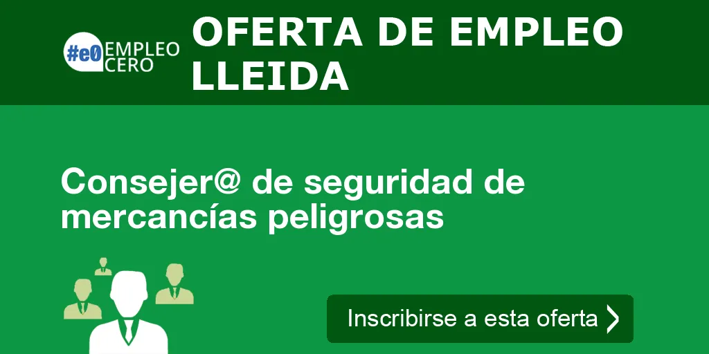 Consejer@ de seguridad de mercancías peligrosas Consejer@ de seguridad de mercancías peligrosas