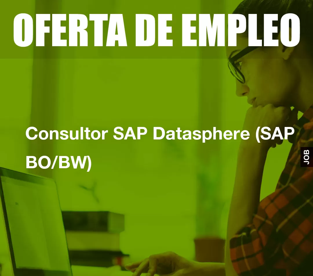 Consultor SAP Datasphere (SAP BO/BW) Consultor SAP Datasphere (SAP BO/BW)