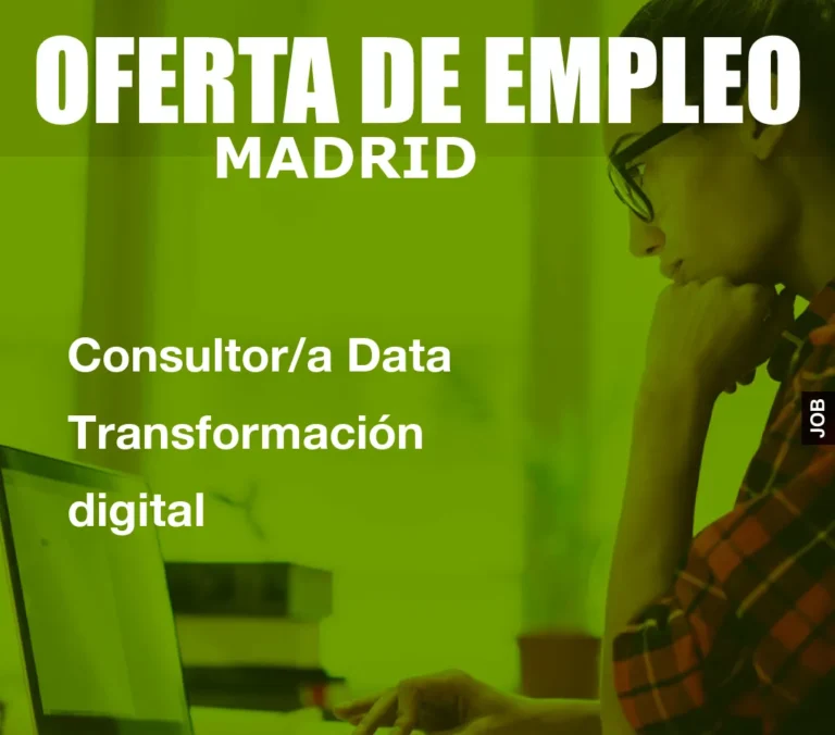 Consultor/a Data Transformaci?n digital