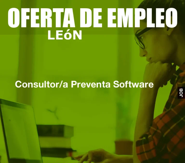 Consultor/a Preventa Software