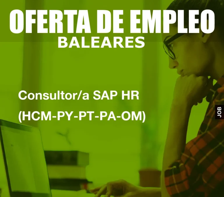 Consultor/a SAP HR (HCM-PY-PT-PA-OM)