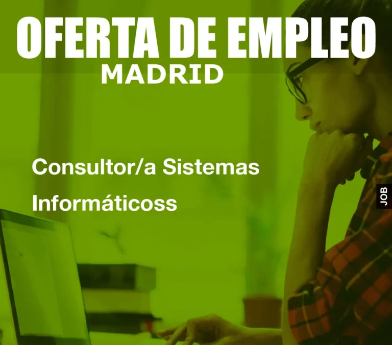 Consultor/a Sistemas Informáticoss